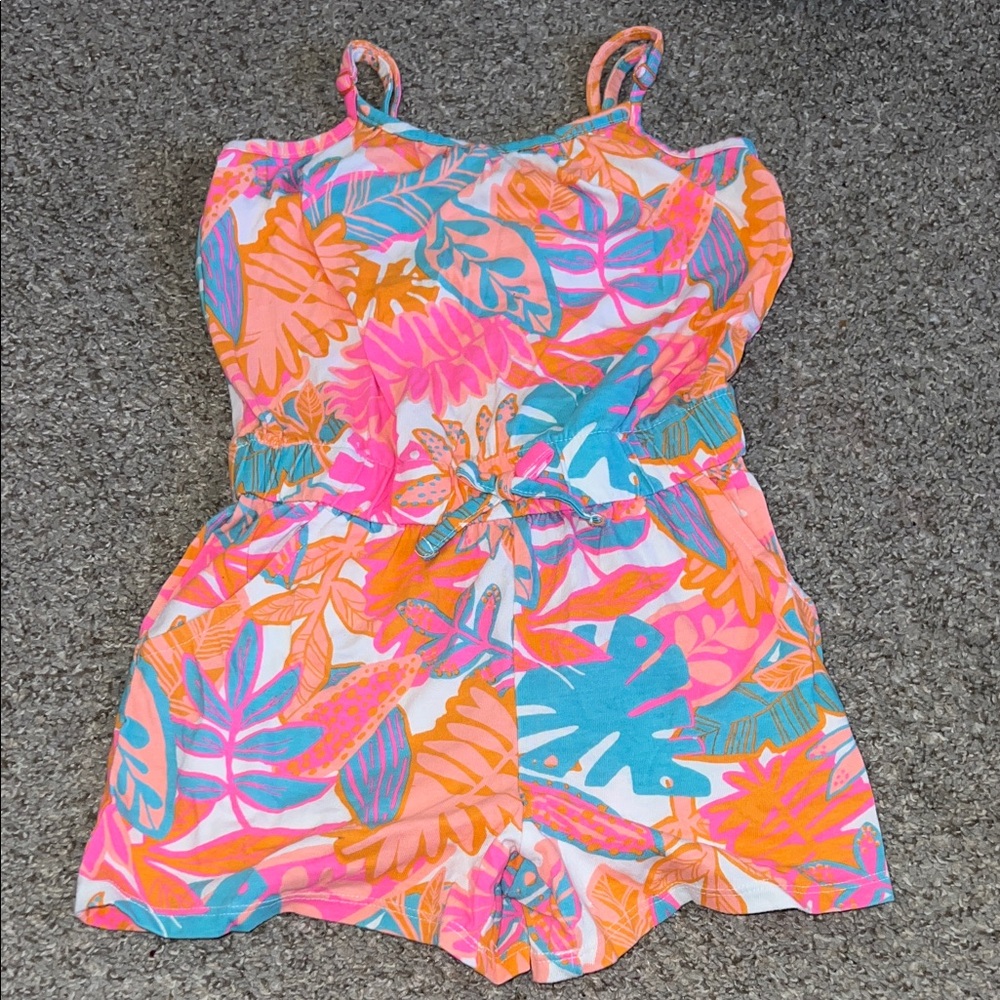 Cat & Jack Colorful Tropical Kids Romper